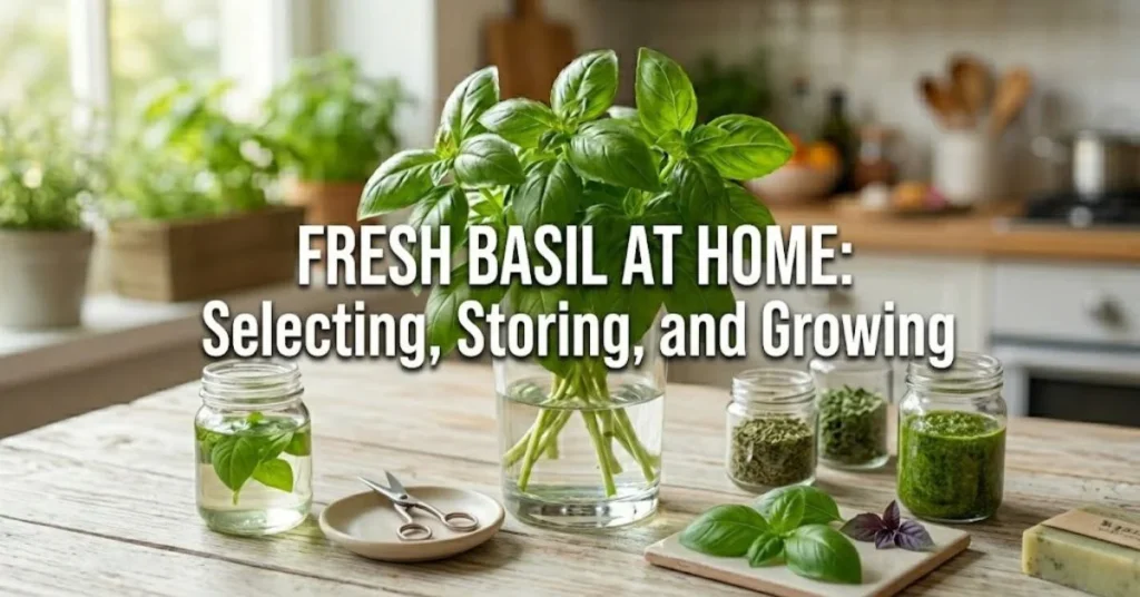 Fresh Basil at Home Selecting, Storing, and Growing 