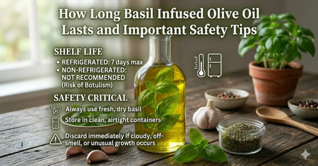 How Long Basil Infused Olive Oil Lasts and Important Safety Tips