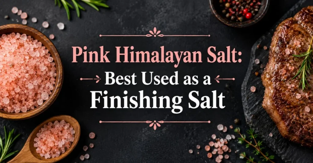 Pink Himalayan Salt: Best Used as a Finishing Salt