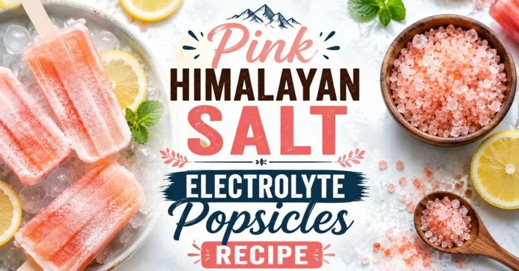 Pink Himalayan Salt Electrolyte Popsicles Recipe
