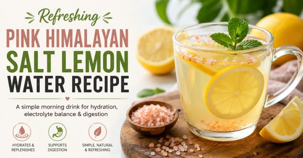 Pink Himalayan Salt Lemon Water Recipe