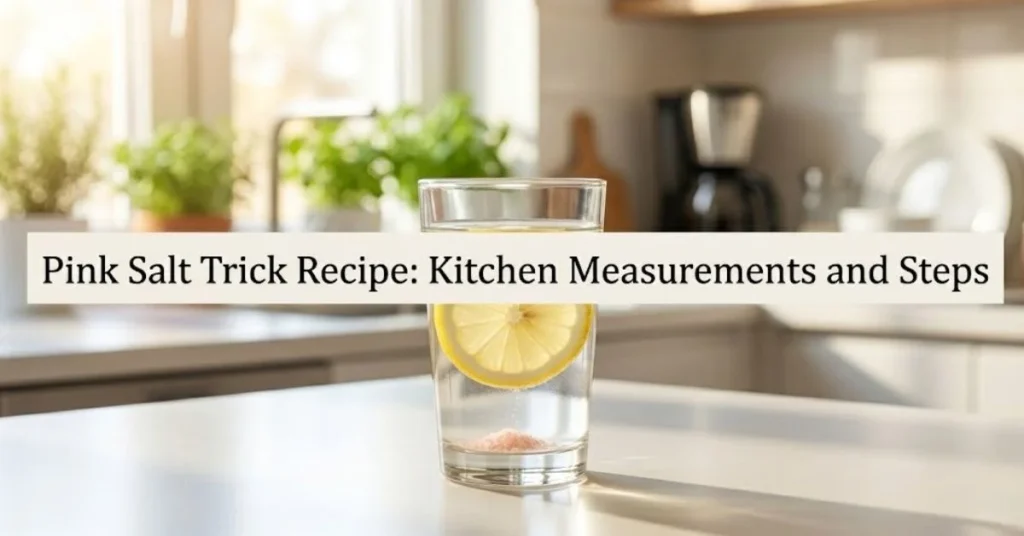 Pink Salt Trick Recipe: Kitchen Measurements and Steps
