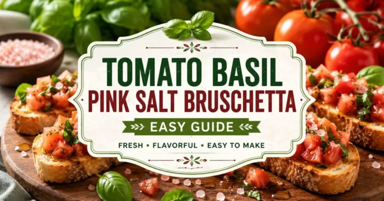Tomato Basil Pink Salt Bruschetta Easy Guide