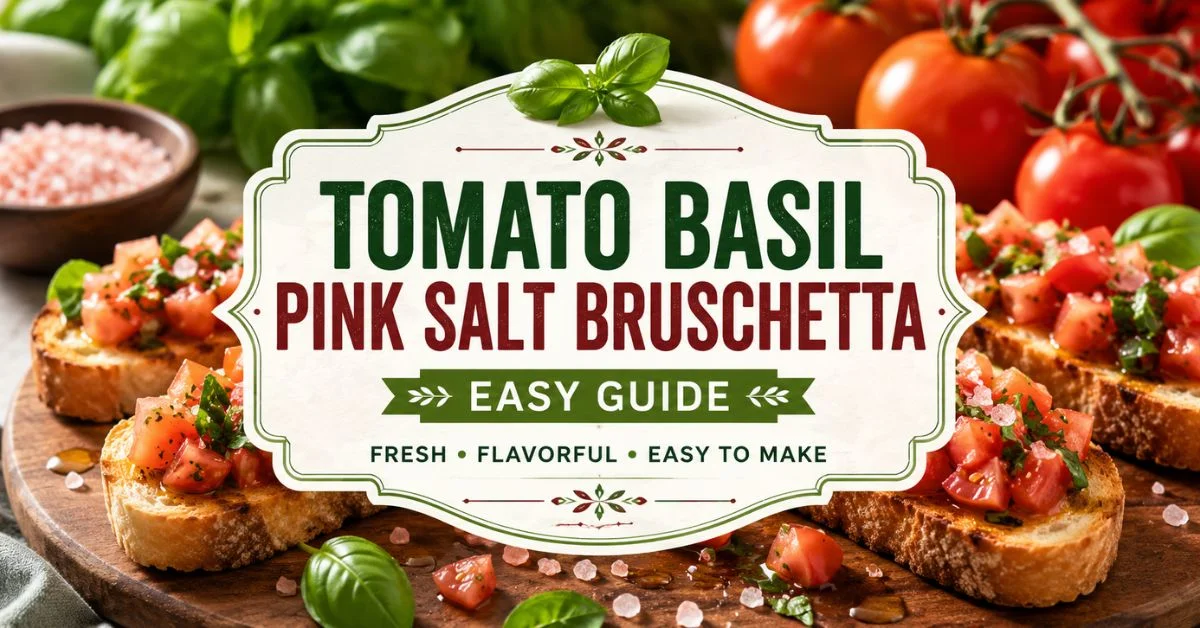 Tomato Basil Pink Salt Bruschetta Easy Guide