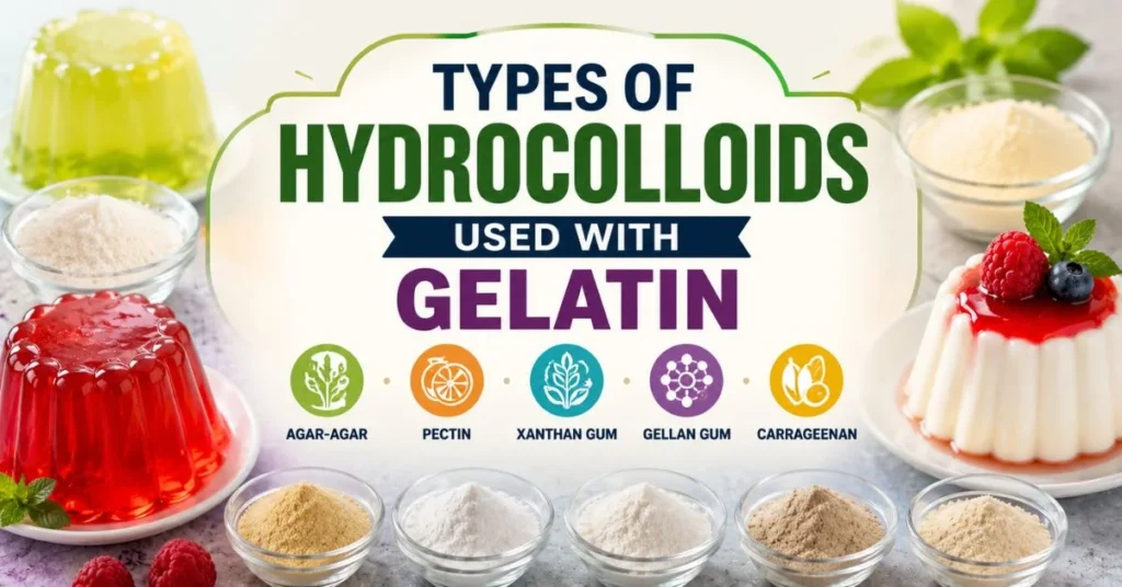 Types of Hydrocolloids Used with Gelatin