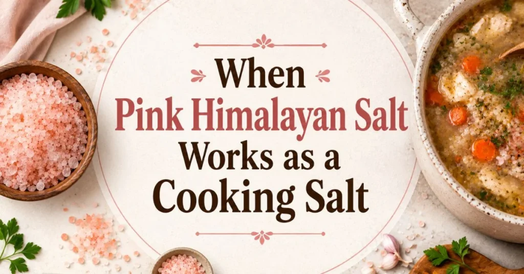 When Pink Himalayan Salt Works as a Cooking Salt