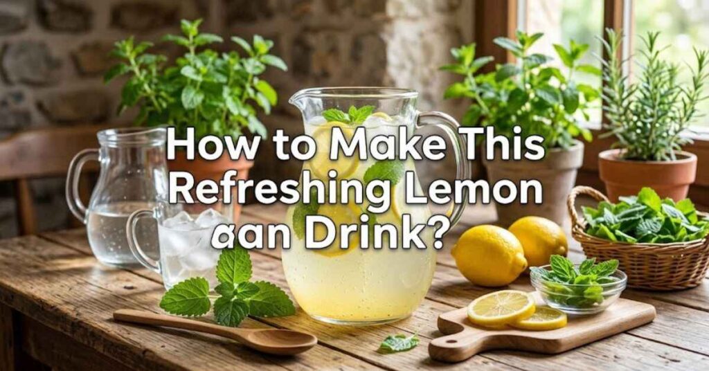 How to Make This Refreshing Lemon Balm Drink