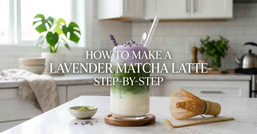 How to Make a Lavender Matcha Latte Step-by-Step