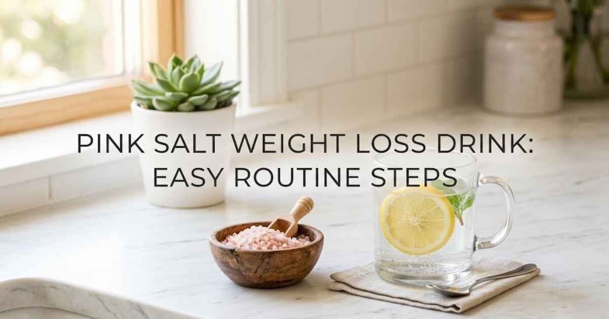 Pink Salt Weight Loss Drink Recipe Easy Routine Steps
