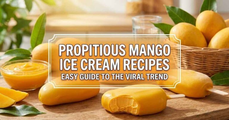 Propitious Mango Ice Cream Recipes Easy Guide