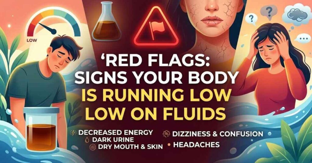 Red Flags Signs Your Body is Running Low on Fluids 