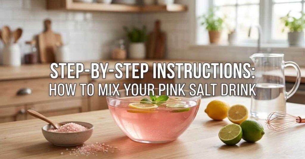 Step-by-Step Instructions How to Mix Your Pink Salt Drink 