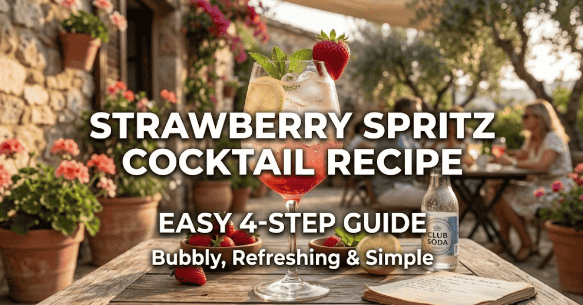 Strawberry Spritz Cocktail Recipe Easy 4-Step Guide