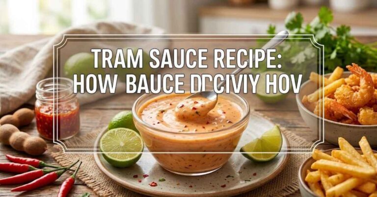 Tram Sauce Recipe How to Make It Easy at Home