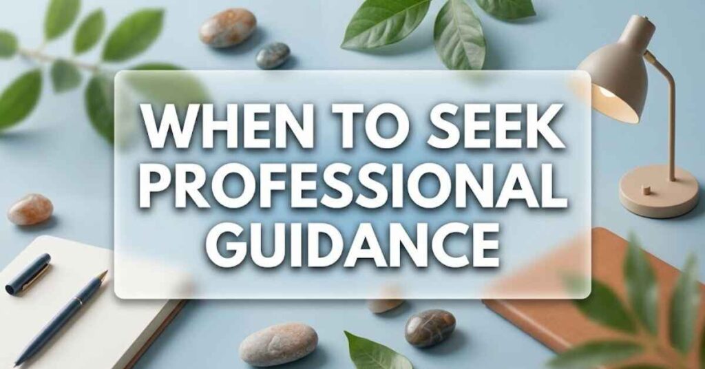 When to Seek Professional Guidance 