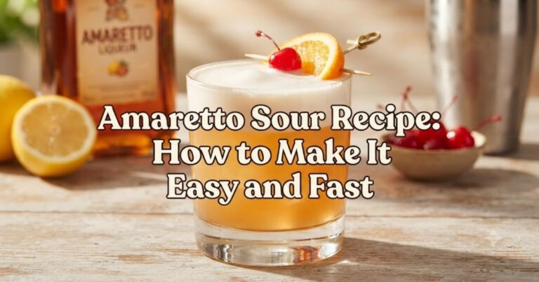 Amaretto Sour Recipe How to Make It Easy and Fast