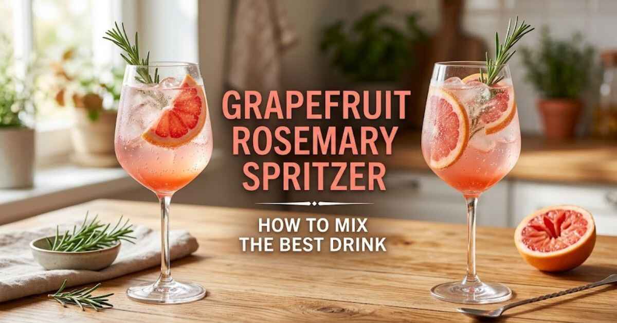 Grapefruit Rosemary Spritzer How to Mix the Best Drink