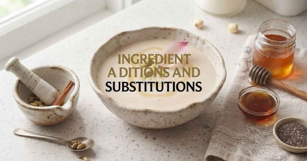 Ingredient Additions and Substitutions