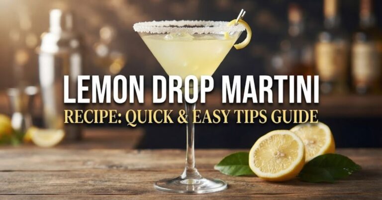 Lemon Drop Martini Recipe Quick & Easy Tips Guide