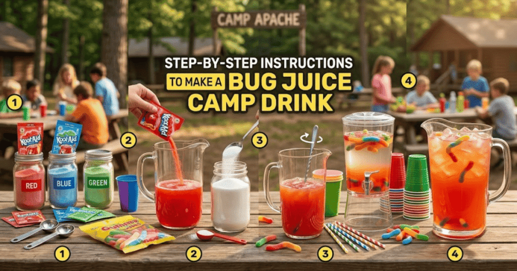 Step-by-Step Instructions to Make a Bug Juice Camp Drink